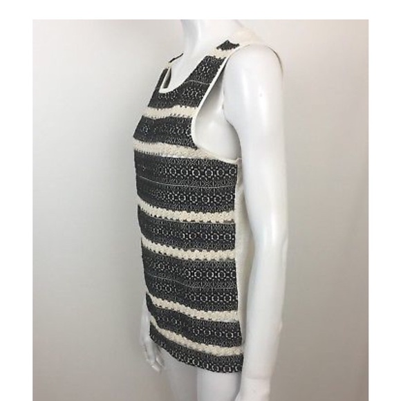 Lucky Brand Open Knit Front Top Size M - Picture 3 of 5